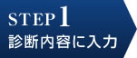 STEP1 診断内容に入力