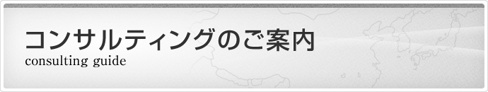 コンサルティングのご案内